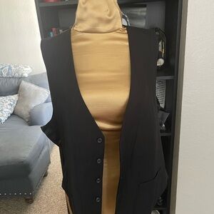 Black Button-Up Vest